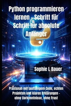 Python programmieren lernen – Schritt für Schritt für absolute Anfänger: Praxisnah mit lauffähigem Code, echten Projekten und klaren Erklärungen – ohne Vorkenntnisse, ohne Frust (German Edition)