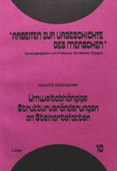 Paperback Umweltabhaengige Strukturveraenderungen an Steinartefakten [German] Book