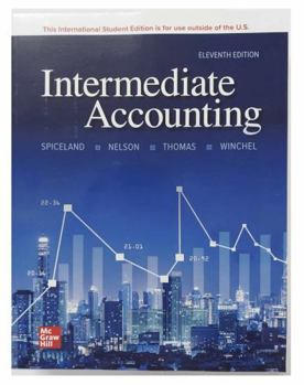 Paperback ISE Intermediate Accounting 11th Edition, David Spiceland, (Textbook only) Book