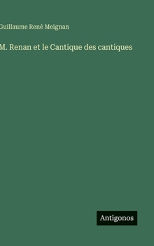 Hardcover M. Renan et le Cantique des cantiques [French] Book