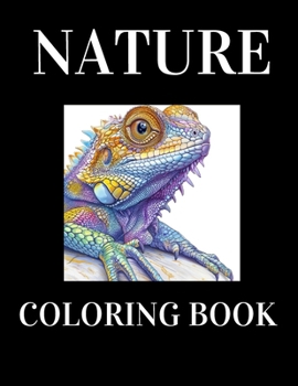 Paperback Nature Coloring book: Fun coloring book for adults and children. Animals and scenic landscapes. Book