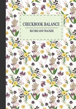 Paperback Checkbook Balance Record and tracker: 7" x 10" check and debit card log book account payment record tracking checkbook personal checking ledger financ Book