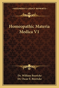 Paperback Homeopathic Materia Medica V1 Book