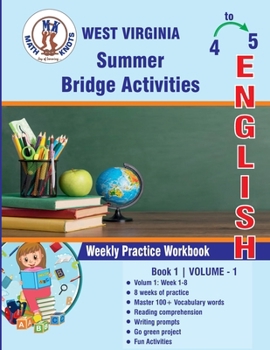 Paperback GRADE 4 TO 5 : WEST VIRGINIA Summer Math Bridge Activities Book