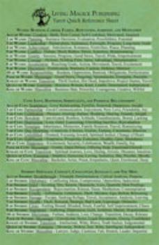 Loose Leaf Tarot Quick Reference Sheet - Living Magick (Living Magick) [Loose Leaf] [Jan 01, 2010] Jadzia Deforest Book