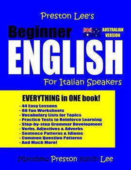 Paperback Preston Lee's Beginner English For Italian Speakers (Australian) Book