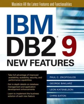 Paperback IBM DB2 9 New Features Book