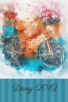 Paperback Diary 2019: Bicycle Watercolour Art Book