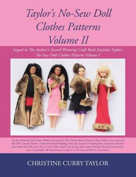 Paperback Taylor's No-Sew Doll Clothes Patterns Volume II Book