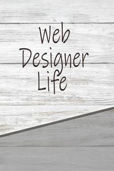 Web Designer Life: Personalized Rustic Isometric Dot Notebook 120 pages 6"x9"