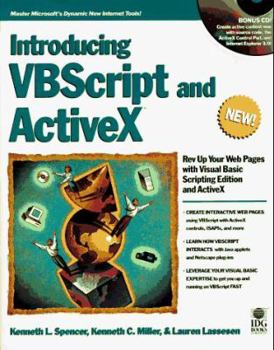 Paperback Introducing VBScript and ActiveX Book