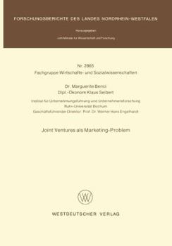 Paperback Joint Ventures ALS Marketing-Problem [German] Book