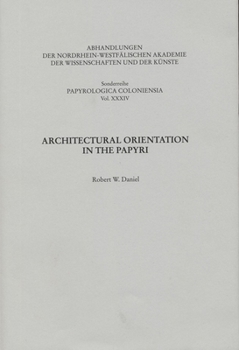 Paperback Architectural Orientation in the Papyri Book