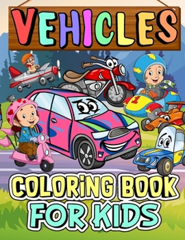 Paperback Kids Vehicle Coloring Book