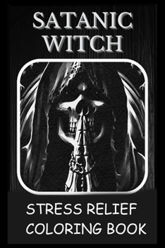 Paperback Stress Relief Coloring Book: Colouring Satanic Witch Book