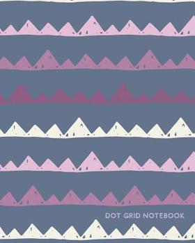 Paperback Dot Grid Notebook: Purple Triangle Ombre Book