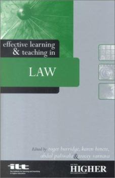 Paperback Effective Learning and Teaching in Law Book