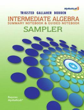Intermediate Algebra ,Summary Notebook & Guide Notebook,Sampler