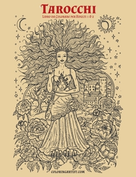 Paperback Tarocchi Libro da Colorare per Adulti 1 & 2 [Italian] Book