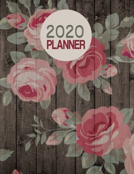 Paperback 2020 Planner: The Vintage Wood Flower Theme Mix and Match Weekly Planner Book