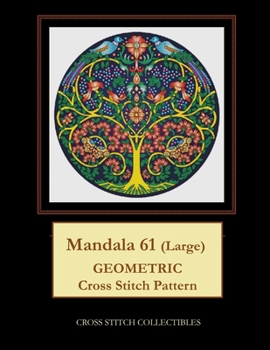 Paperback Mandala 61 (Large): Geometric Cross Stitch Pattern Book