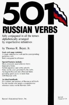 Paperback 501 Russian Verbs: Fully Conjugated in All the Tenses, Alphabetically Arranged Book