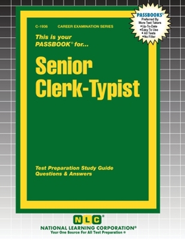 Paperback Senior Clerk-Typist Book
