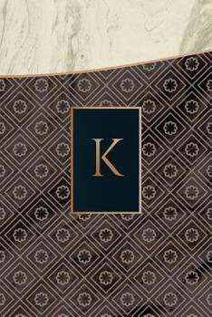 Paperback Monogram K Journal: Blank Notebook Diary Pad Book