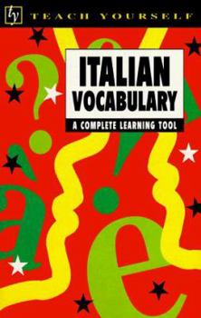 Paperback Teach Yourself: Italian Vocabulary Book