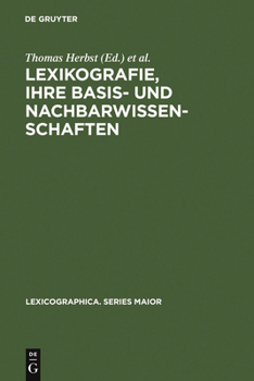 Hardcover Lexikografie, Ihre Basis- Und Nachbarwissenschaften: (Englische) Wörterbücher Zwischen >Common Sense [German] Book