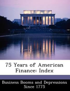 Paperback 75 Years of American Finance: Index Book