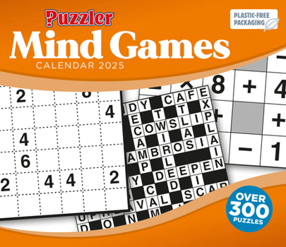 Calendar 2025 Mind Games, Puzzler Boxed Calendar Book