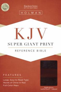 Imitation Leather Super Giant Print Reference Bible-KJV [Large Print] Book