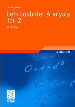 Paperback Lehrbuch Der Analysis. Teil 2 [German] Book
