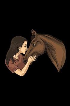 Girl Kissing Horse: Graph Paper 5x5 Notebook for Horse Girls and Horsback Riders