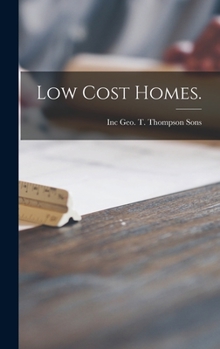 Hardcover Low Cost Homes. Book