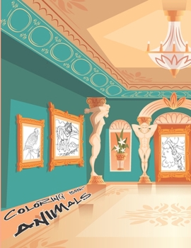 Paperback coloring book animals: advanced animals coloring book . many Flying, creeping, and water animals Book