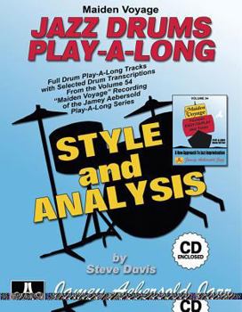Paperback Maiden Voyage Jazz Drums Play-A-Long: Style and Analysis, Book & CD [With CD (Audio)] Book