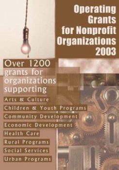 Paperback Operating Grants for Nonprofit Organizations 2003 Book