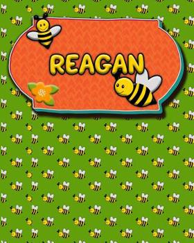 Handwriting Practice 120 Page Honey Bee Book Reagan: Primary Grades Handwriting Book K-2