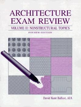 Paperback Architecture Exam Review Book