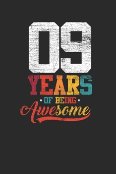 9 Years Of Being Awesome: Small Lined Notebook –  Awesome Birthday Gift Idea