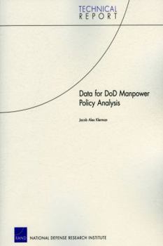 Paperback Data for Dod Manpower Policy Analysis Book