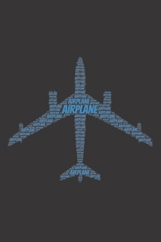 Paperback Airplane: Notebook, Journal - Dot grid, Dotted, Dot - 120 Pages DIN A5 (6x9 inches) - Notes, Drawings, Planer, Diary, Organizati Book