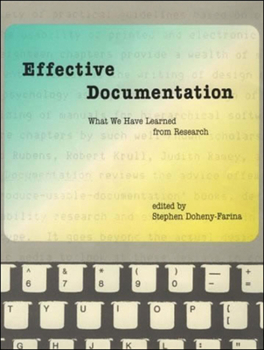 Paperback Effective Documentation: What We Have Learned from Research Book