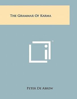Paperback The Grammar of Karma Book