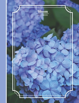 Paperback Bloom: Flourish Inside | Hydrangea | Composition Sized Notebook | College Ruled | 100 pages Book