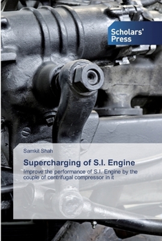 Paperback Supercharging of S.I. Engine Book