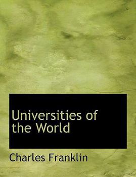 Paperback Universities of the World [Large Print] Book