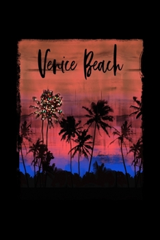 Paperback Venice Beach: California Christmas Notebook With Lined College Ruled Paper For Taking Notes. Stylish Tropical Travel Journal Diary 6 Book